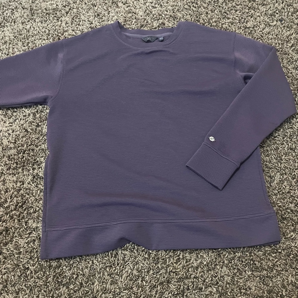Danskin Purple Crewneck Sweater Knit Casual